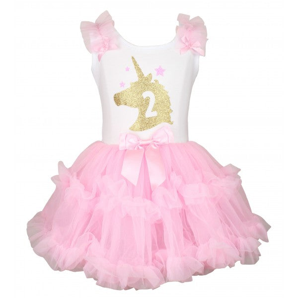 Popatu Unicorn Horn Number Birthday Dress
